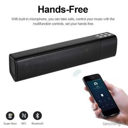 Portable Speakers Portable Led Wireless Bluetooth Stereo Soundbar FM Bluetooth Column for TV Phone R230731