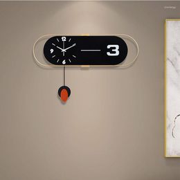 Wall Clocks Luxury Stylish Designer Clock Electronic Nordic Interior Modern Silent Living Room Art Reloj Pared Decoration