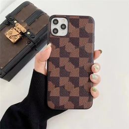 luxury Leather phone cases designer for iPhone 14 11 12 13 Pro Max 12 13 Mini 7 8 Plus X XS XR XSMAX Fashion Floral print TPU case iPhone 13 PROMAX