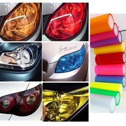 2PC 30CMX100CM Auto Car Light Headlight Taillight Tint styling waterproof Vinyl Film Sticker 12 Colors Option272r