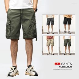 Men's Shorts BAPAI 2023 Mens Fashion Cotton Casual Summer Work Combat Pants Classic Short Oversized Cargo Army Gym