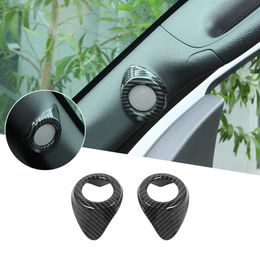 Car A-pillar Horn Decoration Cover For Ford F150 Raptor 09-14 Carbon Fiber 2PCS295q