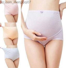 Maternity Intimates 2021 New Maternity Underwear UShaped High Waist Maternity Panties Pregnant Women Underwear Large Size Cotton Z230802