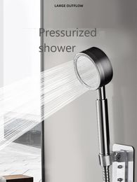 Badrum duschhuvuden trycksatt duschhuvud aluminium tryck munstycke anti Tillfällbart avtagbart högt tryck duschhuvud badrumstillbehör 230731