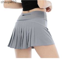 luyogasports tennis skirt yoga running pleated sports gym clothes women underwear student fitness quick-drying double-layer -sexy shorts ski
