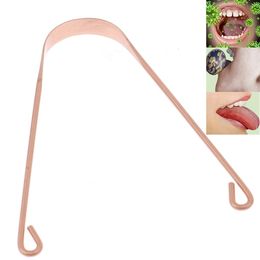 Back Massager Pure Copper Tongue Scraper Cleaner THICK Ayurvedic Dental Hygiene Oral Care 15pcslot 230729