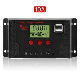 Display PWM Solar Battery Protection Intelligent Panel Regulator Charge Controller 10A-30A DC12V 24V 48V ATV Parts263Q