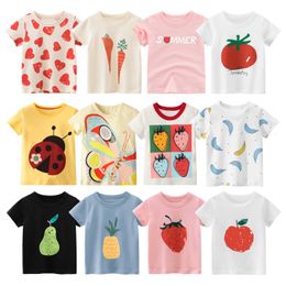 T shirts HH Girls T shirt Summer Cartoon Baby Girl T shirt Kids Clothes Cotton Short Sleeve Top Children s Clothing For Teens 230731