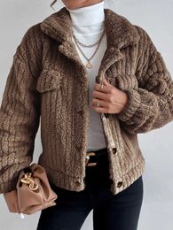 Women's Fur Faux Fur Jackets for Women Buckle Fur Winter Women's Cold Coat Fashion Warm Fur Top Lapel Comfort Elegant Temperament Women's Clothing HKD230727
