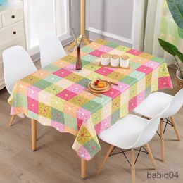 Table Cloth Colourful Decorative Tablecloth Rectangular and Square Garden Table Cover Dyed Tablecloth Tarpaulin Resistant Tablecloth R230731