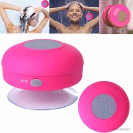 Portable Speakers Wholesale Mini Portable Bluetooth Wireless Waterproof Shower Bathroom for Phone Soundbar Car R230731