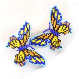 Stud Earrings BLUESTAR Boho Cute Large Butterfly Handmade Woven Miyuki Beads Earring For Women Jewellery Drop Ear Rings Jewellry