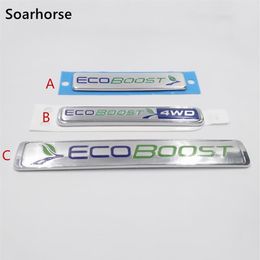 Car Ecoboost Emblem Decal For Ford Focus Kuga Escape F-150 Tailgate Replace Sticker2491