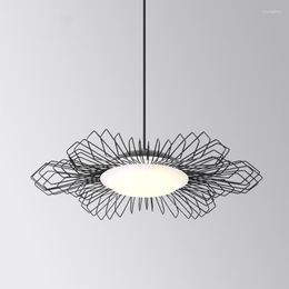 Pendant Lamps Nordic Ins Style Designer Light Retro Art Wrought Iron Bird's Nest Bedroom Living Room Study Hoom Decor Chandelier