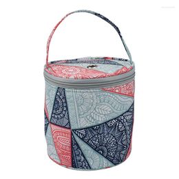 Storage Bags Household Daily Bag Small Size Knitting Projects Organiser For Yarns Zipper D