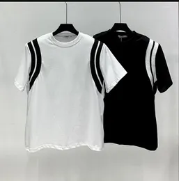 Men's T Shirts E05257 Fashion Tops & Tees 2023 Runway Luxury European Design Short Print Party Style T-Shirts Clothing