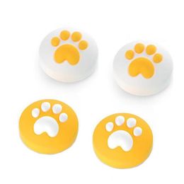 Cute Cat Paw Thumb Stick Grip Cap Joystick Cover For Nintendo Switch Lite Joy-Con Controller Thumbstick Case2653