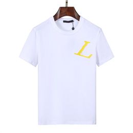 Summer trendy fashion boutique double yarn cotton leisure comfortable atmosphere luxury men's T-shirt