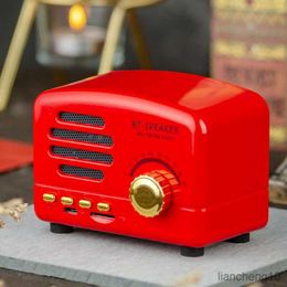 Portable Speakers Mini Bluetooth Radio Retro Sound Music Player Portable Wireless Hands-free Classic Speakers Support Card FM R230731