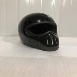 New Retro Motorcycle Helmet Cafe Racer Full Face Moto Helmet Classic Model With DOT Approved Motorbike235F