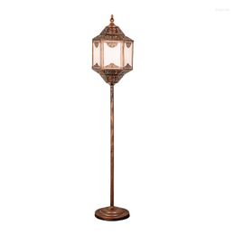 Floor Lamps Retro Style Classic Hollow Carved Indoor Bedroom Bedside El Homestay Dining Room Table Lamp