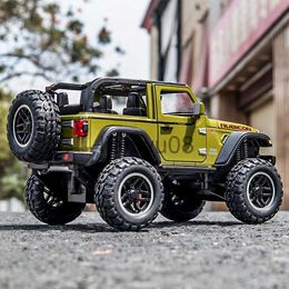 Diecast Model Cars 120 Jeeps Wrangler Rubicon 1941 Vehicle Model car toy High Simulation Exquisite offroad Alloy Collection toys car for children x0731