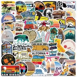 10 50PCS INS Style Outdoor Landscape Stickers Aesthetic California Decals Sticker To DIY Luggage Laptop Bike Skateboard Phone Car246J