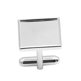 Beadsnice 925 Sterling Silver Square Cufflink Blank Findings for DIY Mens Cuff Link Groomsmen Gifts 16mm Cabochon Setting ID 30930228R