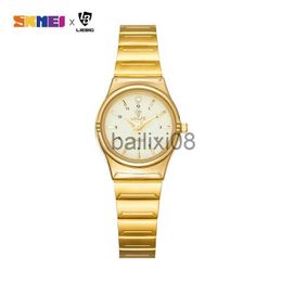 Other Watches SKMEI Fashion Japan Quart Movement Women Watches Luxury Female Ladies Golden Wristwatch Girl Clock Relogio Feminino Reloj mujer J230728