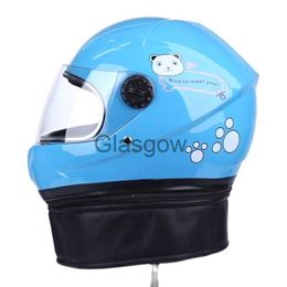 Motorcycle Helmets Full Face Motorcycle Helmet with Removable Winter Neck Scarf for Kids Childrens Street Bike Flip up Modular Full Face Helmet x0731