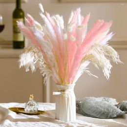 Decorative Flowers Lychee Life 22pcs Artificial Plants Pink Setaria Viridis Fluffy Pampas Grass Boho Reed Simulated Wedding Party Home Decor