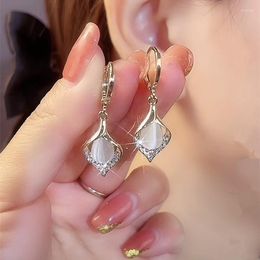 Hoop Earrings 2023 Angel Tears High-end Ear Hook Creative Design Light Luxury Temperament Drop-shaped Female Fashion Jewellery Gift