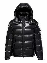 Дизайнерская мужская куртка блестящая матовая зимняя ветрозащитная теплая куртка-пуховик с капюшоном толстовка для пары плащ в стиле хип-хоп азиатский размер -5XL маленький размер-большой размер
