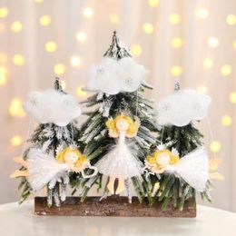 Christmas Decorations Arrival Simple Gray And White Crafts Decoration Tree Ornament Cloud Angel Pendant