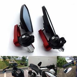 Motorcycle Mirrors For Handlebar Grips Rearview Side Mirror MT09 MT07 MT 09 07 XJ6 FJR XJR 1300 Racer Fazer XT 600 TDM13196