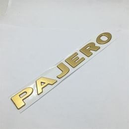 1 Pcs 3D PAJERO ABS Car Emblem Badge Body Side Logo Car Stickers Decal For Mitsubishi204J