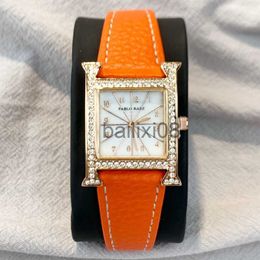 Other Watches PABLO RAEZ Special Luxury Watch High-Grade Designer Diamond Leather Lady Dress Orange Jewellery Women Wristwatches Fashion Style J230728