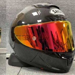 Alta qualidade de fibra de carbono novo shoei x14 capacete da motocicleta óculos peça motocicleta abrangente homens e mulheres quatro estações segurança l231023