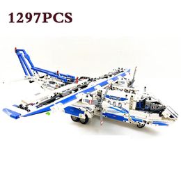 Blocks 2014 Same 42025 Cargo Aeroplane Model Building Out of print Transporter Christmas Gifts 230731