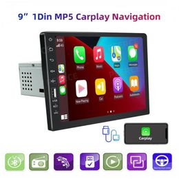 Car Video 9'' 1 Din Stereo Radio 9008CP Carplay Navigation Android Auto HD Touch MP5 Player Mirror Link FM Bluetooth Mul245r