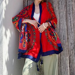 Scarves 1PC 180x95cm Classic Summer Beach Prints Female Shawl Women Foulard Cover-ups Wrap Bandanna Muffler Chiffon Hijab Ladies