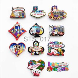 Fridge Magnets Las Vegas Tourist Souvenir Decorative Crafts Resin UV Magnetic Refrigerator Magnets Gifts x0731