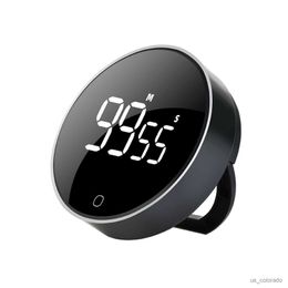 Timers LED Digital Cooking Timer Rechargeable Magnetic Cooking Remind Alarm Clock Volume Back Bracket Design Kitchen Tools R230731