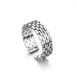 Cluster Rings Retro 925 Sterling Silver Neutral For Women Male Fashion Black Amazing Jewellery Party Birthday Gift Accessories