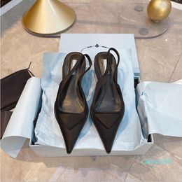 Luxury Designer Womens Shoes Womens High Heels Brand Sandals Slide Cap Pointed High Heels
