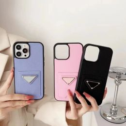 Fashion Designer Leather Phone Cases for iPhone 14 13 12 11 ProMax Skin Back Luxury Protective Mobile Shell Cover Case G2307315PE