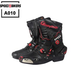 Motorcycle Footwear Riding Tribe Microfiber faux leather motorcycle boots professional Racing Moto Boot high quality Motorbike A0279n