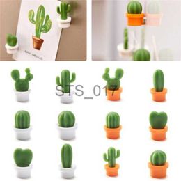 Fridge Magnets 6pcs Cactus Fridge Sticker Cute Succulent Plant Magnet Button Refrigerator Message Sticker Magn Home Decor Kitchen Accessories x0731