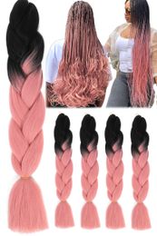 24" Jumbo Braiding Hair Extension Crochet Braids Hair 100g/pcs Synthetic Crochet Braiding Hair Extension J2