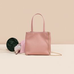 Barbie Chic Mini Bag for Women - Premium Top-Grain Leather, Small Square Bag, Pocket Chain Handbag, Luxurious Crossbody Bag in Soft Leather